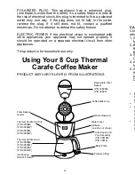 Preview for 4 page of Melitta Thermal Cafe ME8TPB Instructions Manual