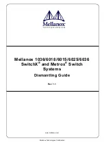 Mellanox Technologies MetroDX MTX6000-2SFS Dismantling Manual предпросмотр