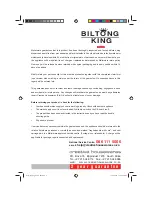 Предварительный просмотр 2 страницы Mellerware Biltong King Instructions