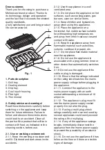 Preview for 2 page of Mellerware GRILL MASTER 2000W Instructions Manual