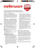 Preview for 17 page of Mellerware VELOCITY 16 Owner'S Manual