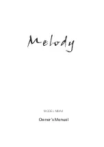 Melody MDA2 Owner'S Manual предпросмотр