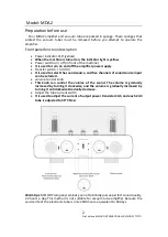 Предварительный просмотр 3 страницы Melody MDA2 Owner'S Manual