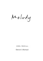 Preview for 1 page of Melody PM845max Owner'S Manual