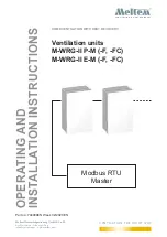 Meltem M-WRG-II E-M Operating And Installation Instructions preview