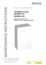 Meltem M-WRG-II E Series Maintenance Instructions Manual preview