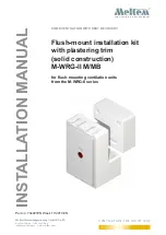 Meltem M-WRG-II M Installation Manual предпросмотр