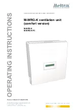 Meltem M-WRG-K Operating Instruction preview