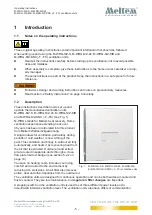 Предварительный просмотр 5 страницы Meltem M-WRG-S/Z-24 Operating Instructions Manual