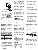 Meltric DS Series Operating Instructions Manual preview