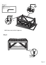 Preview for 10 page of Members Mark Fremont BGV01523-4IC Assembly Instructions & User Manual