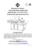 Preview for 1 page of Members Mark GR2150901-MM-00 Assembly And Operating Instructions Manual