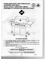 Preview for 1 page of Members Mark GR2210601-MM-00 Assembly & Operating Instructions