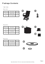 Предварительный просмотр 4 страницы Members Mark Heritage B1W00213-7PC Assembly Instructions & User Manual