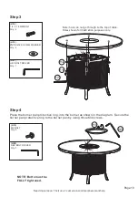 Предварительный просмотр 10 страницы Members Mark Heritage B1W00213-7PC Assembly Instructions & User Manual