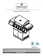 Member's Mark 720-0830F Assembly & Operating Instructions preview