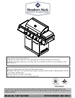 Member's Mark 720-0830G User Manual preview