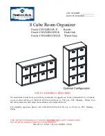 Предварительный просмотр 1 страницы Member's Mark 8 Cube Room Organizer Instruction Manual