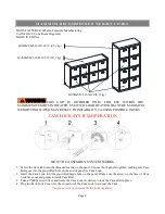 Предварительный просмотр 2 страницы Member's Mark 8 Cube Room Organizer Instruction Manual