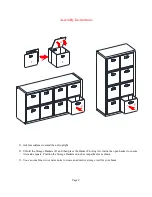 Предварительный просмотр 9 страницы Member's Mark 8 Cube Room Organizer Instruction Manual