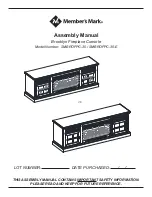 Предварительный просмотр 1 страницы Member's Mark Brooklyn SMBROFPC-30 Assembly Manual