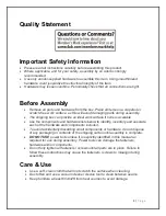 Предварительный просмотр 3 страницы Member's Mark Cahaba FRM10461ST Assembly Instructions & User Manual