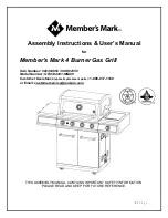 Preview for 1 page of Member's Mark GR2334401-MM-00 Assembly Instructions & User Manual