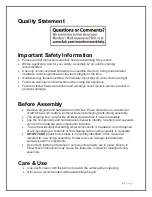 Preview for 3 page of Member's Mark GR2334401-MM-00 Assembly Instructions & User Manual