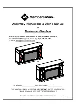 Member's Mark Manhattan SMFPC-33-2 Assembly Instructions & User Manual preview