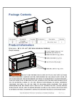 Предварительный просмотр 4 страницы Member's Mark Manhattan SMFPC-33-2 Assembly Instructions & User Manual