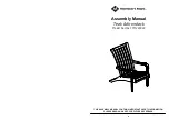 Member's Mark Teak Adirondack Assembly Manual предпросмотр