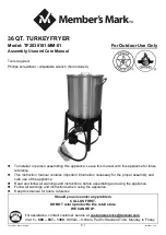 Предварительный просмотр 1 страницы Member's Mark TF2038101-MM-01 Assembly, Use And Care Manual