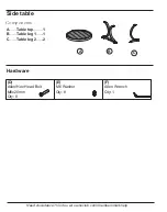 Предварительный просмотр 6 страницы Member's Mark Townsend GC-41007-3PC Assembly Manual