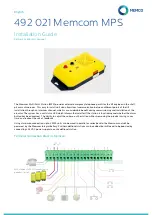 Memco 492 021 Installation Manual предпросмотр