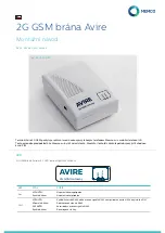 Предварительный просмотр 7 страницы Memco Avire 2G GSM Installation Manual