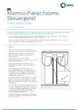 Предварительный просмотр 7 страницы Memco Panachrome C2850 Installation Manual