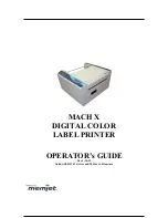 Preview for 1 page of Memjet MACH X Operator'S Manual