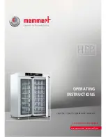 Memmert hpp 1400 Operating Instructions Manual предпросмотр