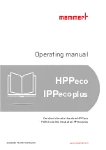 Предварительный просмотр 1 страницы Memmert HPPeco Operating Manual