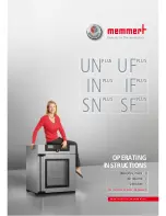 Preview for 1 page of Memmert IF PLUS Operating Instructions Manual