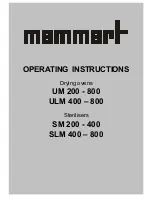 Memmert SLM 400 Operating Instructions Manual preview