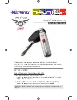 Preview for 1 page of Memorex M-Flyer Quick Start Manual