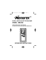 Memorex MB2054 Operating Instructions Manual preview