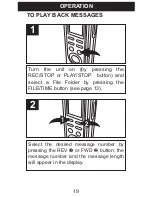 Preview for 20 page of Memorex MB2059B - Digital Voice Recorder User Manual