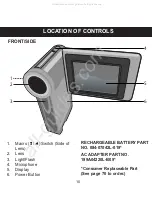 Preview for 11 page of Memorex MCC228RSBLK - Camcorder - 720p User Manual