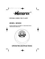 Preview for 1 page of Memorex MD3026 Operating Instructions Manual