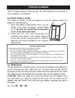 Предварительный просмотр 6 страницы Memorex MD3849 User Manual