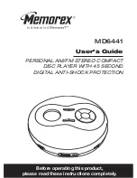 Preview for 1 page of Memorex MD6441 User Manual