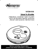 Memorex MD6456 User Manual preview