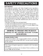 Preview for 2 page of Memorex MDF1061-WLS User Manual